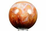 Colorful Carnelian Agate Sphere - Madagascar #361445-1
